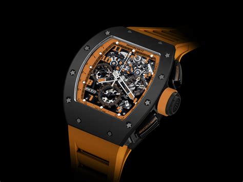 richard mille watch price orange|richard mille iced watch.